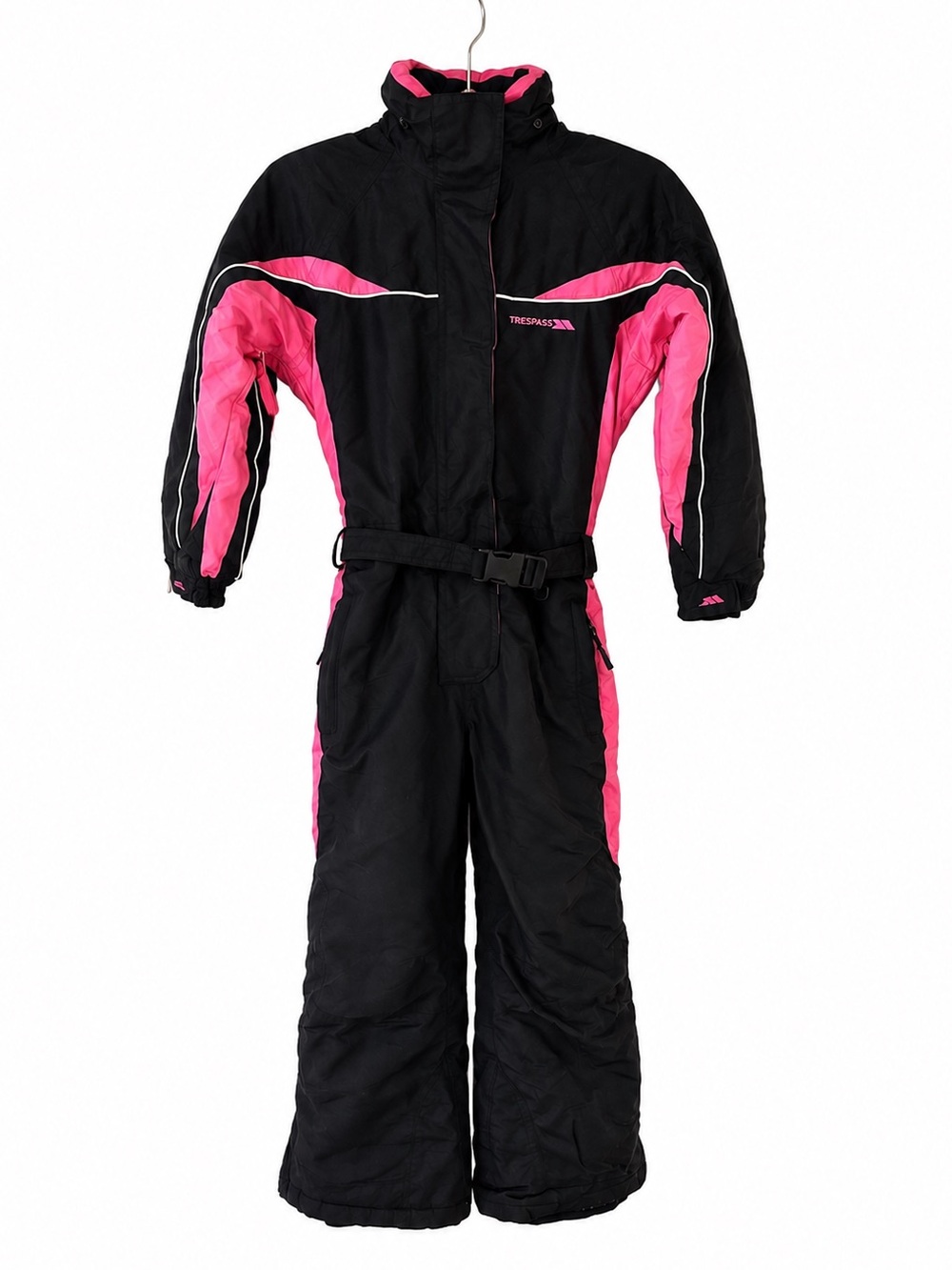 Trespass Protekt+ Snowsuit Girls 5/6 Pink and Black